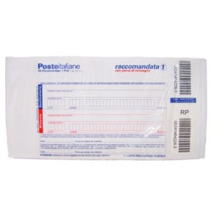 Kit raccomandata 1 + busta + cartolina – conf. da 50 pezzi